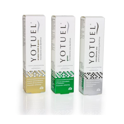YOTUEL microbiome toothpaste, sensitive whitening toothpastes from DPS